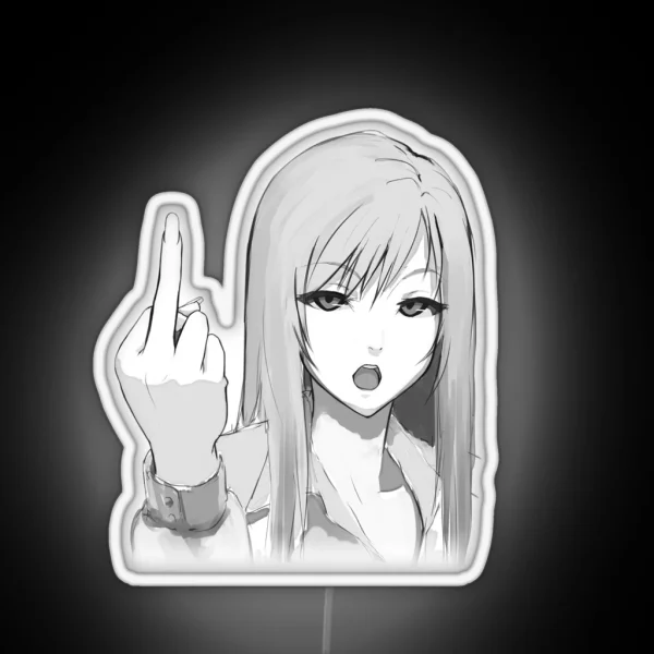 Rude Anime Girl RGB Neon Sign