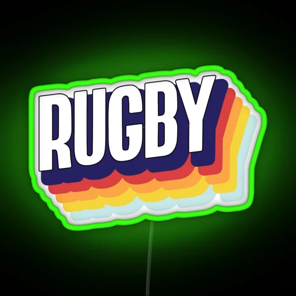 Rugby RGB Neon Sign
