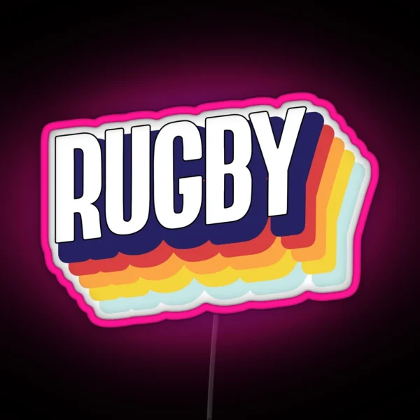 Rugby RGB Neon Sign