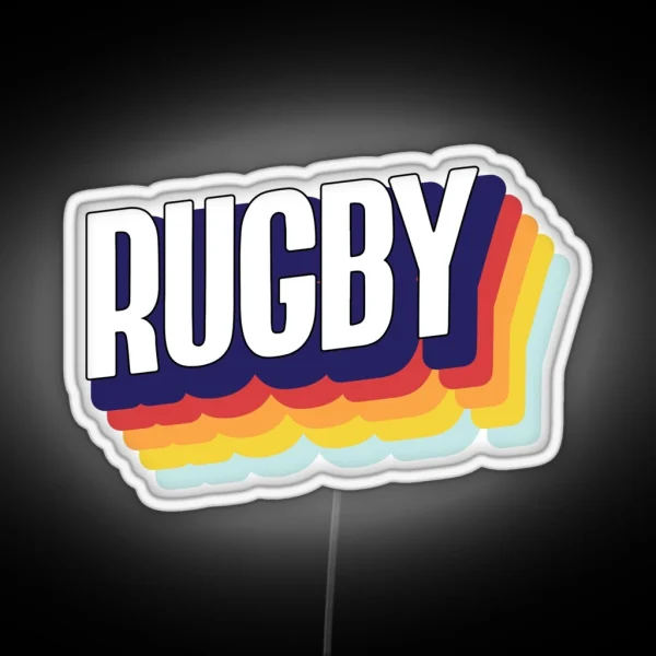 Rugby RGB Neon Sign