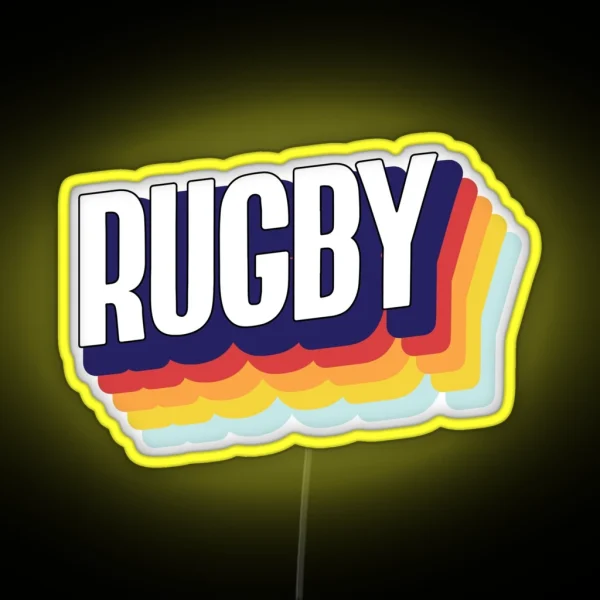 Rugby RGB Neon Sign