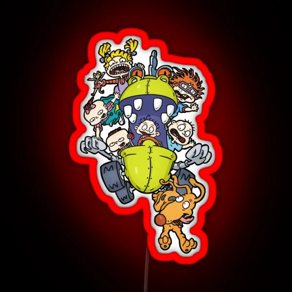Rugrats Tommy Charlie Respat Angelica Lili RGB Neon Sign
