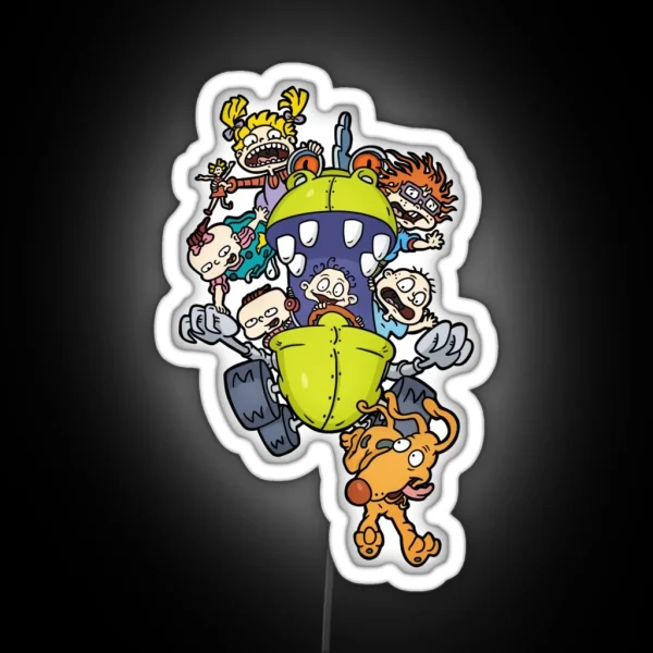 Rugrats Tommy Charlie Respat Angelica Lili RGB Neon Sign