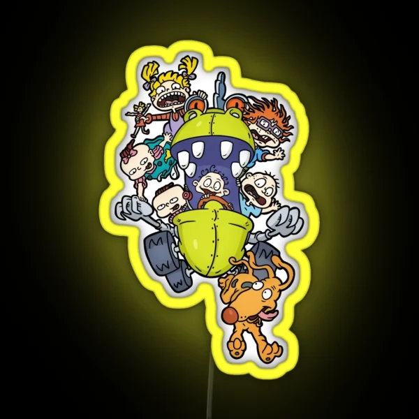 Rugrats Tommy Charlie Respat Angelica Lili RGB Neon Sign