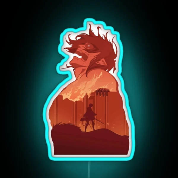 RUMBLING RUMBLING RUMBLING RUMBLING RUMBLING RGB Neon Sign
