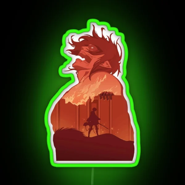 RUMBLING RUMBLING RUMBLING RUMBLING RUMBLING RGB Neon Sign