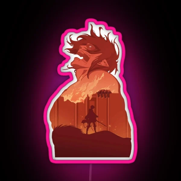 RUMBLING RUMBLING RUMBLING RUMBLING RUMBLING RGB Neon Sign
