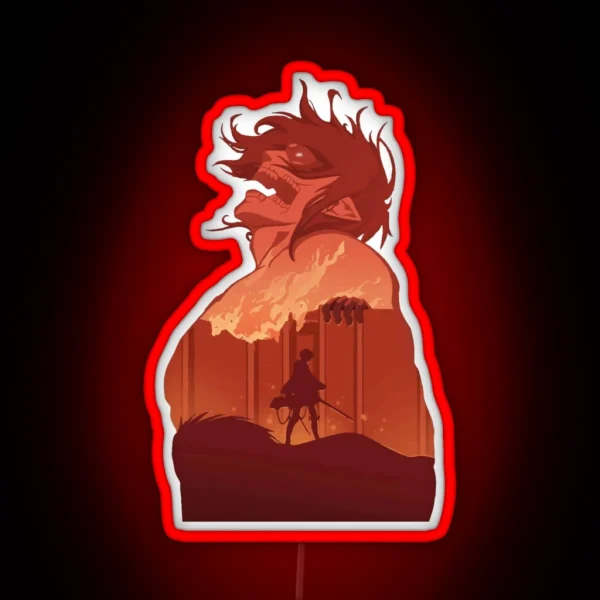 RUMBLING RUMBLING RUMBLING RUMBLING RUMBLING RGB Neon Sign