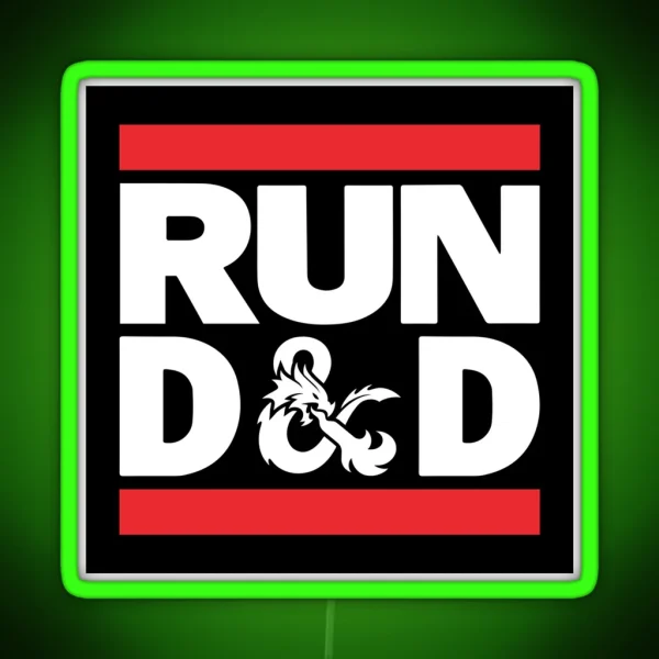Run D And D RGB Neon Sign