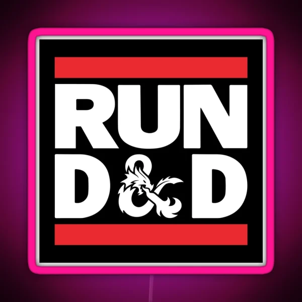 Run D And D RGB Neon Sign