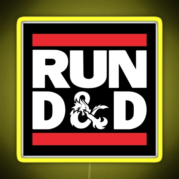 Run D And D RGB Neon Sign