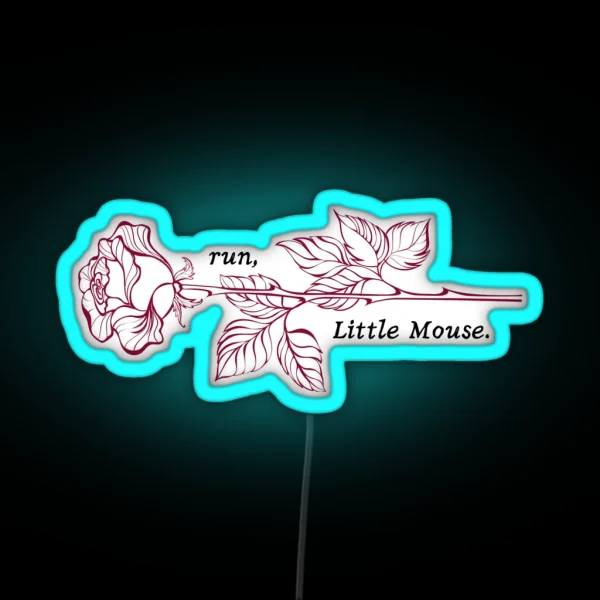 Run Little Mouse RGB Neon Sign