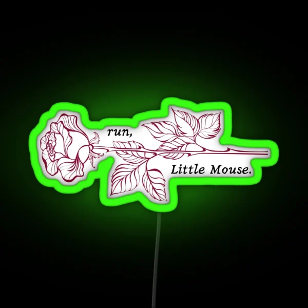 Run Little Mouse RGB Neon Sign