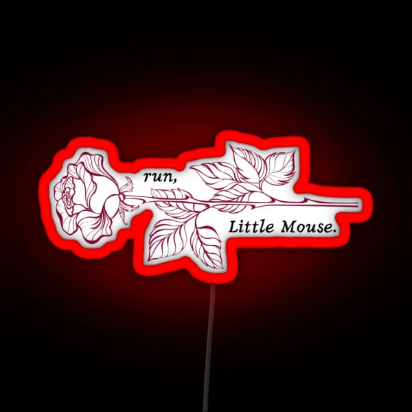 Run Little Mouse RGB Neon Sign