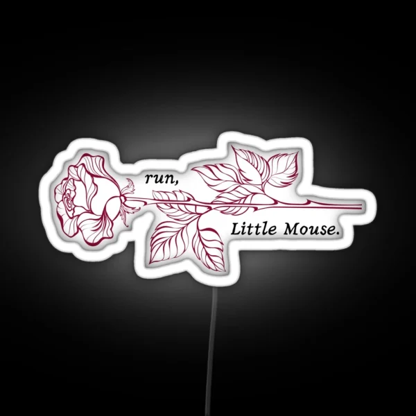 Run Little Mouse RGB Neon Sign