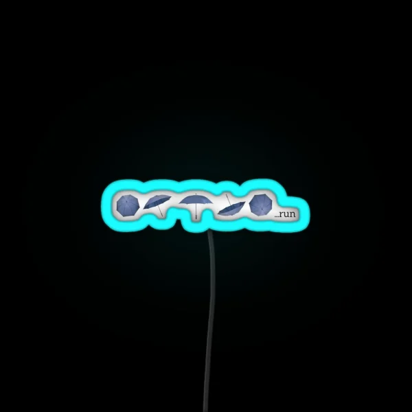 Run RGB Neon Sign