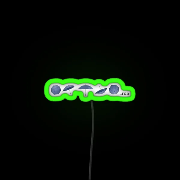 Run RGB Neon Sign