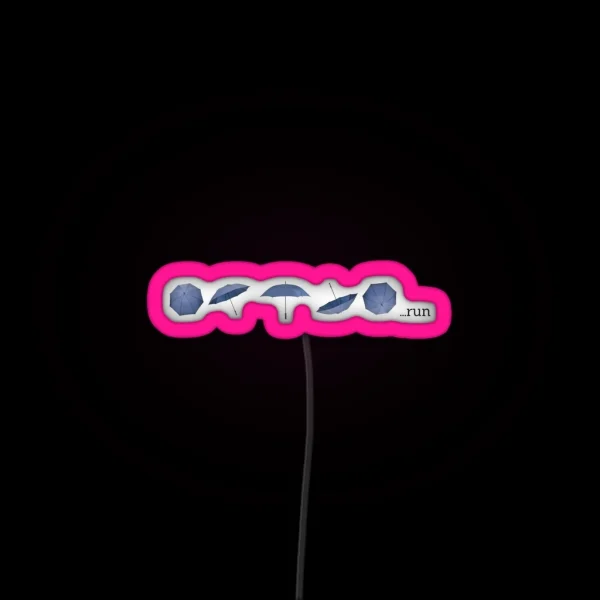 Run RGB Neon Sign