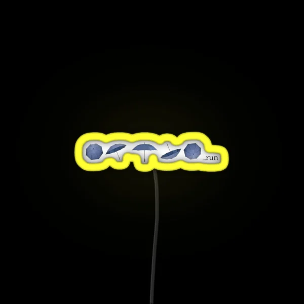 Run RGB Neon Sign