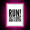 Vibrant RGB Neon Sign with Edgy Quote Artwork Decorations