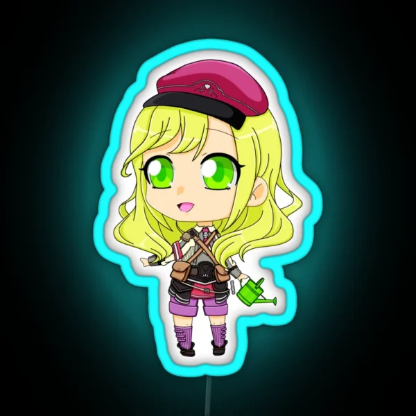 Rune Factory 5 Female MC RGB Neon Sign