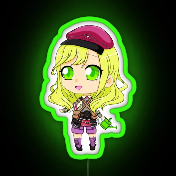 Rune Factory 5 Female MC RGB Neon Sign