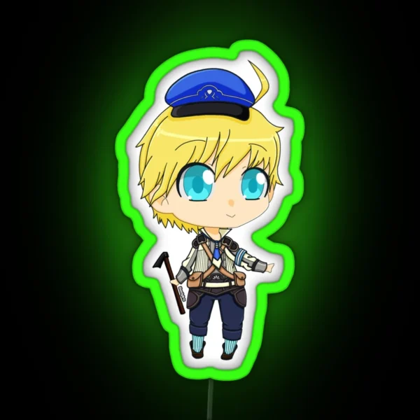 Rune Factory 5 Male MC RGB Neon Sign