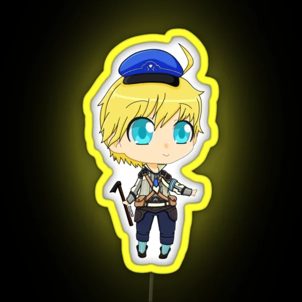 Rune Factory 5 Male MC RGB Neon Sign