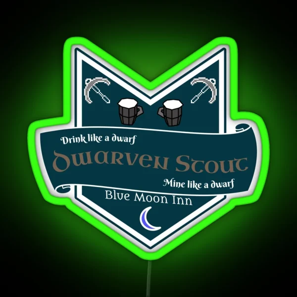 Runescape Dwarven Stout RGB Neon Sign