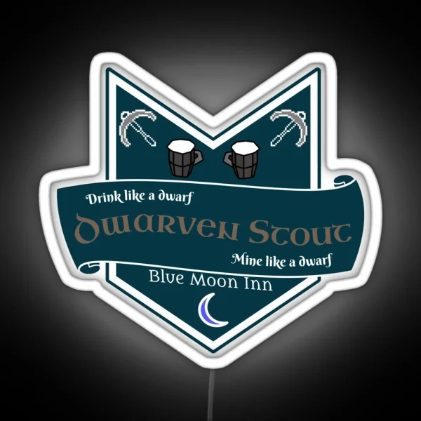 Runescape Dwarven Stout RGB Neon Sign