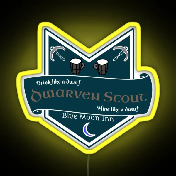 Runescape Dwarven Stout RGB Neon Sign