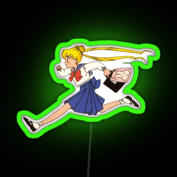 Running Anime RGB Neon Sign