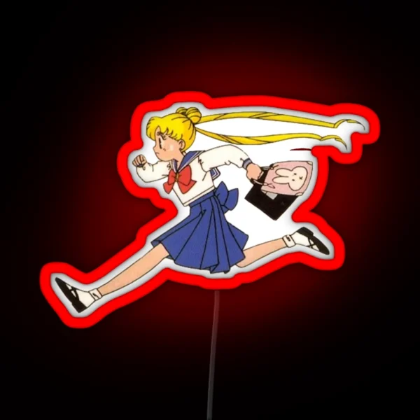 Running Anime RGB Neon Sign
