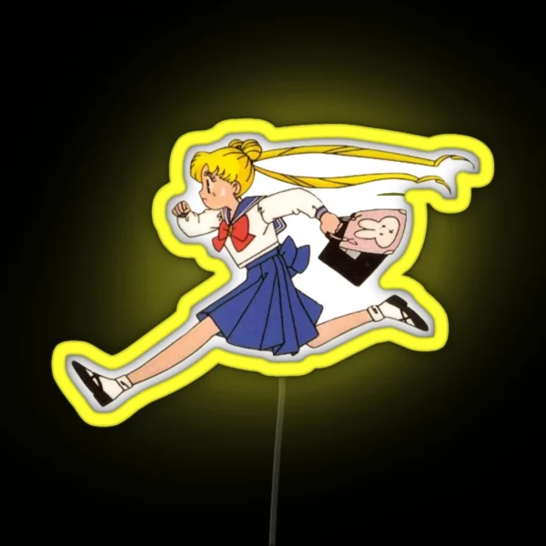 Running Anime RGB Neon Sign