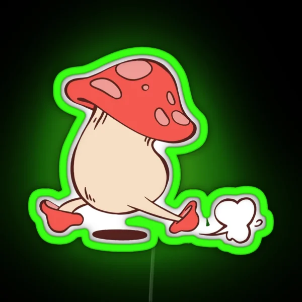 Running Mushroom Dungeon Meshi Dunmesh RGB Neon Sign