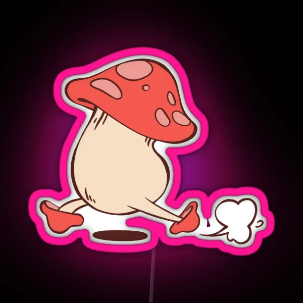 Running Mushroom Dungeon Meshi Dunmesh RGB Neon Sign