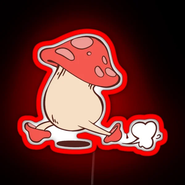 Running Mushroom Dungeon Meshi Dunmesh RGB Neon Sign