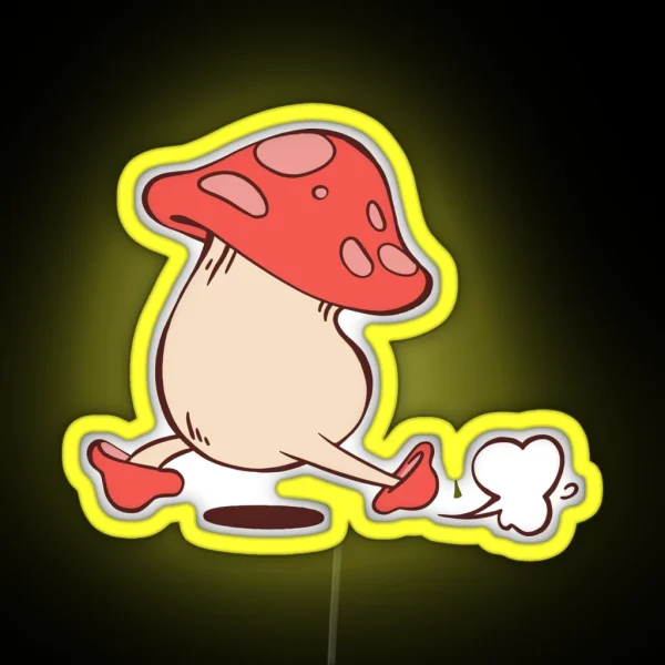 Running Mushroom Dungeon Meshi Dunmesh RGB Neon Sign