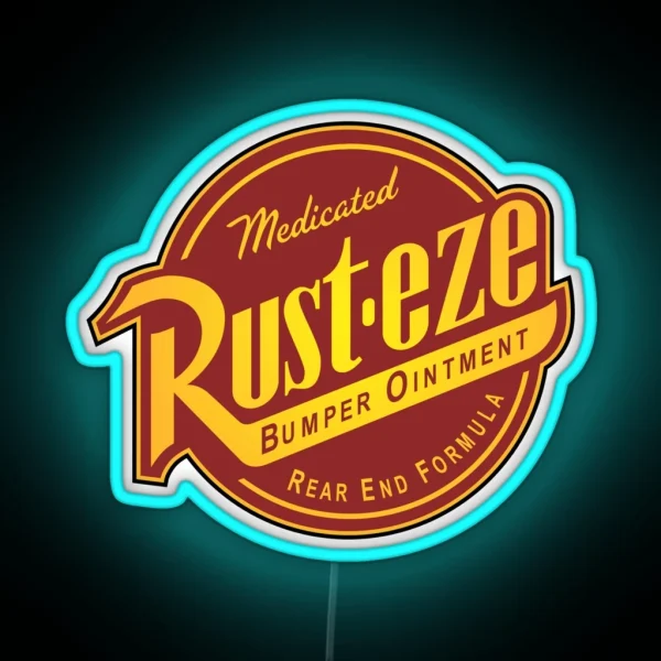 Rust Eze Cars RGB Neon Sign