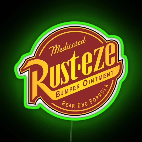 Rust Eze Cars RGB Neon Sign