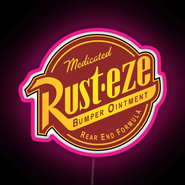 Rust Eze Cars RGB Neon Sign