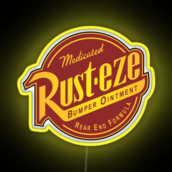 Rust Eze Cars RGB Neon Sign