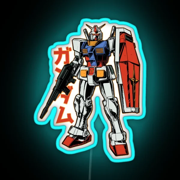 RX 78 2 Gundam RGB Neon Sign