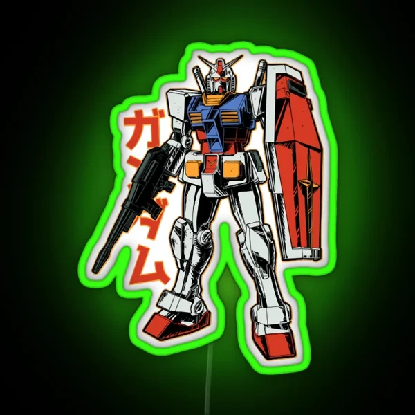 RX 78 2 Gundam RGB Neon Sign