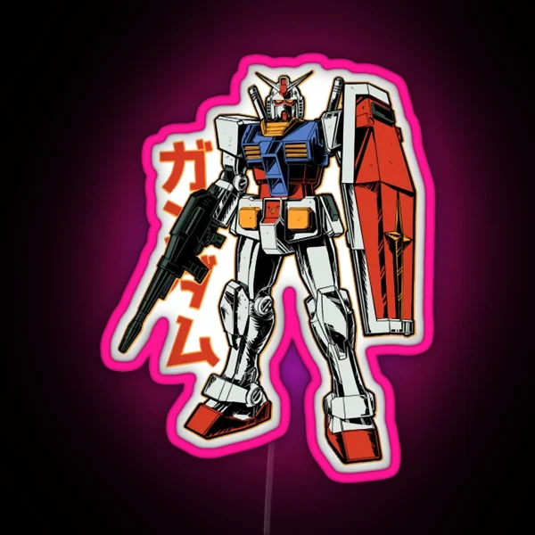 RX 78 2 Gundam RGB Neon Sign