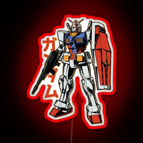 RX 78 2 Gundam RGB Neon Sign