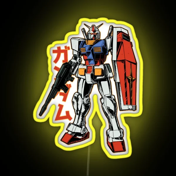 RX 78 2 Gundam RGB Neon Sign