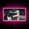 Milwaukee Brewers stars Ryan Braun and Christian Yelich neon tribute