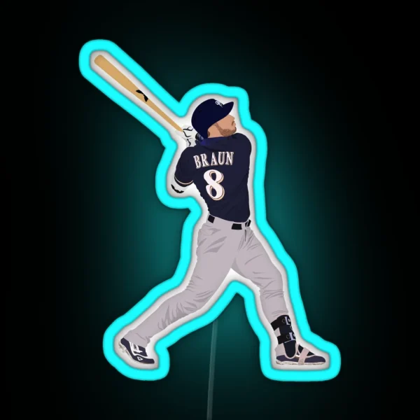 Ryan Braun RGB Neon Sign