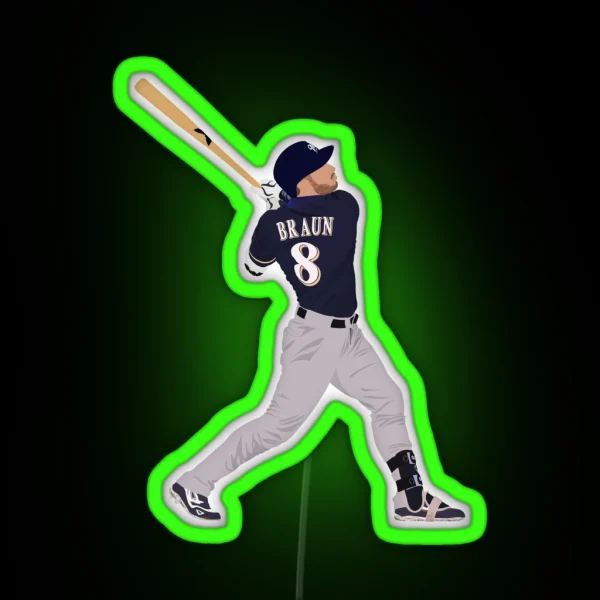 Ryan Braun RGB Neon Sign